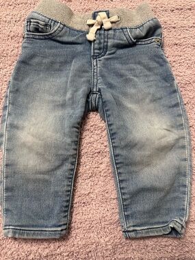 GAP Baby Denim Jeans 6–12M Easy Slim Pull-On